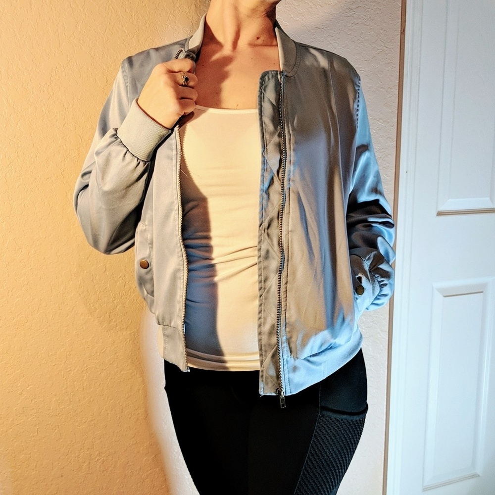 Hippie Rose bomber jacket size L